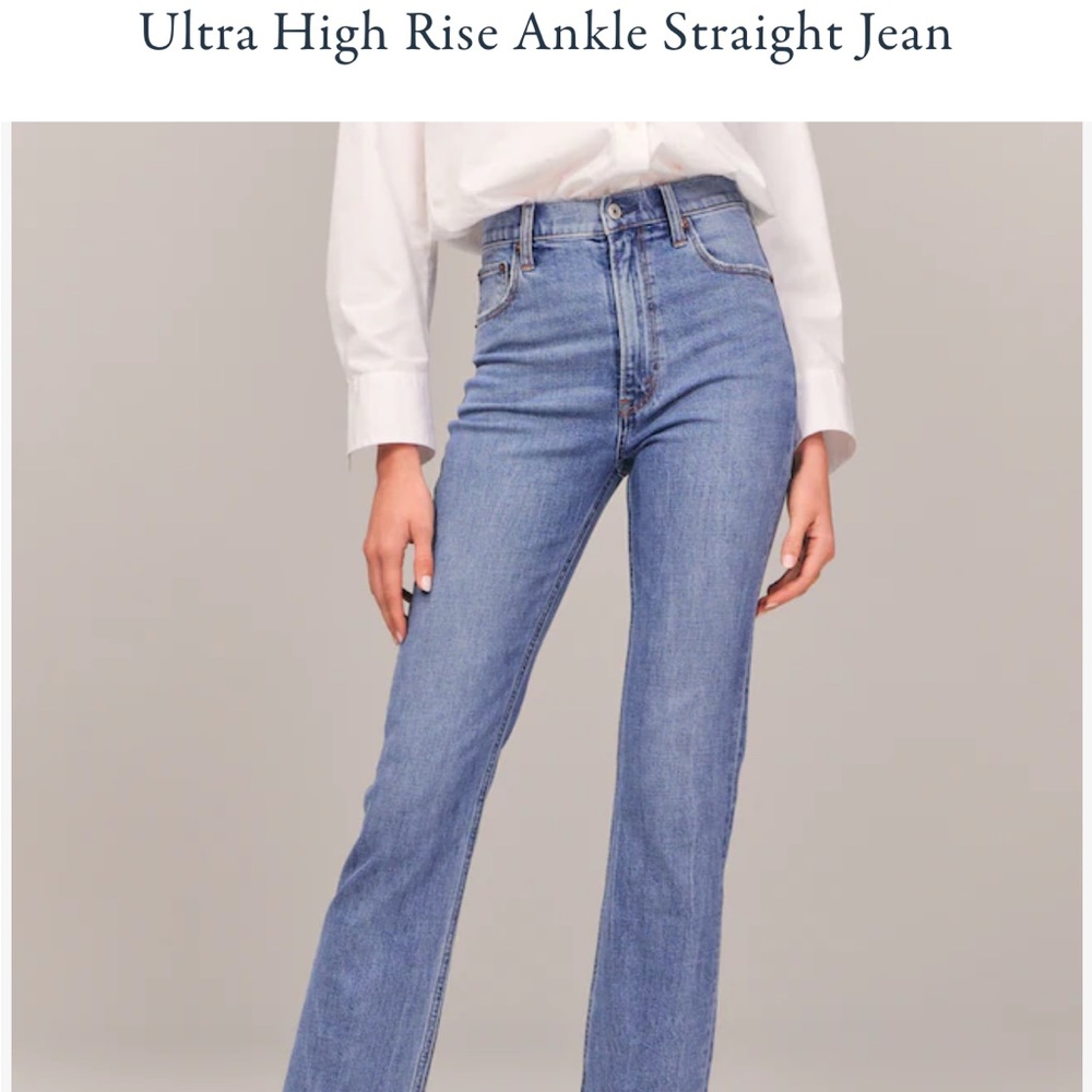 Abercrombie and fitch ankle straight jeans 00